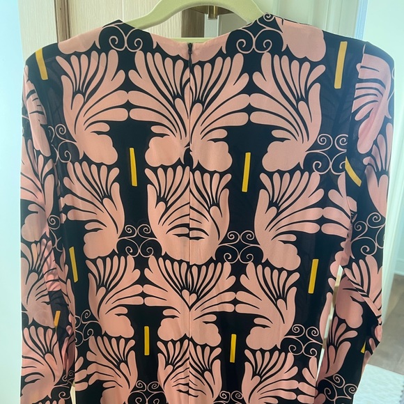 La Double J long sleeve swing dress in Ali Rosa Sable, xsmall - Picture 5 of 11